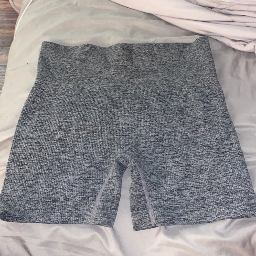 Seamless Grey Biker Shorts